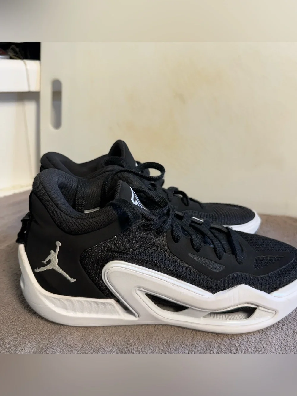 Jordan Black and White Kids Sneaker